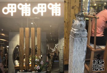 拴馬柱雕塑-飯店室內裝飾擺放拴馬柱雕塑