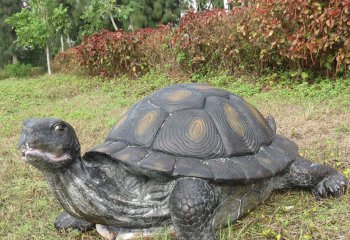 烏龜雕塑-戶外草坪創(chuàng)意仿真動物玻璃鋼烏龜雕塑