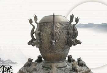 地動儀雕塑-庭院青銅器仿古創(chuàng)意雕塑