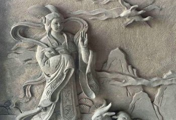 嫦娥雕塑-上古神話(huà)人物道教月神太陰星君嫦娥浮雕雕塑