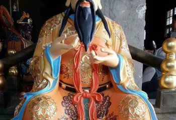 財(cái)神雕塑-君財(cái)神柴榮銅玻璃鋼彩繪寺廟供奉財(cái)神雕塑