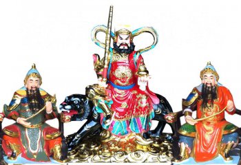 財(cái)神雕塑-武財(cái)神趙公明佛道家五路財(cái)神佛像財(cái)神雕塑