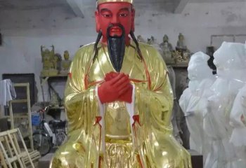 城隍爺雕塑-玻璃鋼寺廟供奉神佛城隍爺雕塑