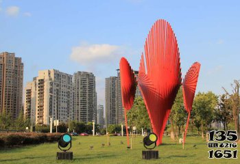 不銹鋼旋風(fēng)，給公園景觀增添抽象美