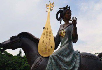 褒姒雕像象征著古代美女的堅(jiān)韌意志