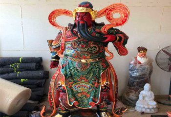 玻璃鋼彩繪關(guān)公，尊貴而神圣