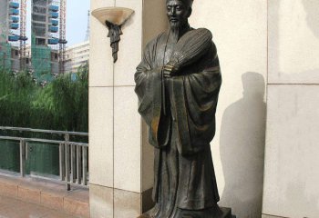 諸葛亮雕像-學(xué)院公園三國(guó)著名軍事家政治局諸葛孔明雕塑