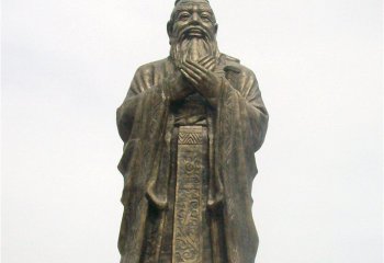 孔子雕塑-廣場學校孔子古代歷史名人銅雕塑景觀小品