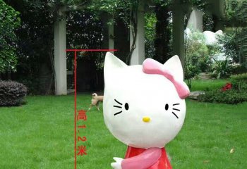 玻璃鋼HelloKitty卡通動物雕塑-玻璃鋼HelloKitty雕塑 卡通動物雕塑