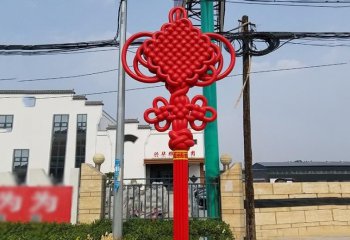 不銹鋼中國結(jié)城市景觀雕塑-城市不銹鋼中國結(jié)雕塑