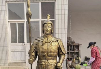 古代士兵人物銅雕-士兵人物銅雕