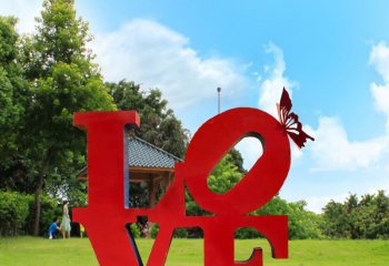 不銹鋼love景觀雕塑-不銹鋼love景觀雕塑，不銹鋼景觀love雕塑