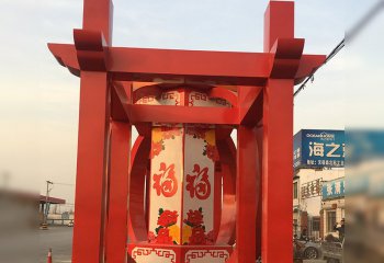 用不銹鋼的燈籠，照亮城市中的中國(guó)夢(mèng)