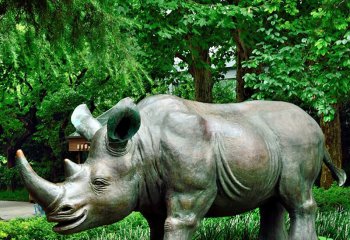 公園動物銅雕犀牛-公園動物銅雕 犀牛銅雕